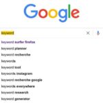 Google Keyword Suche